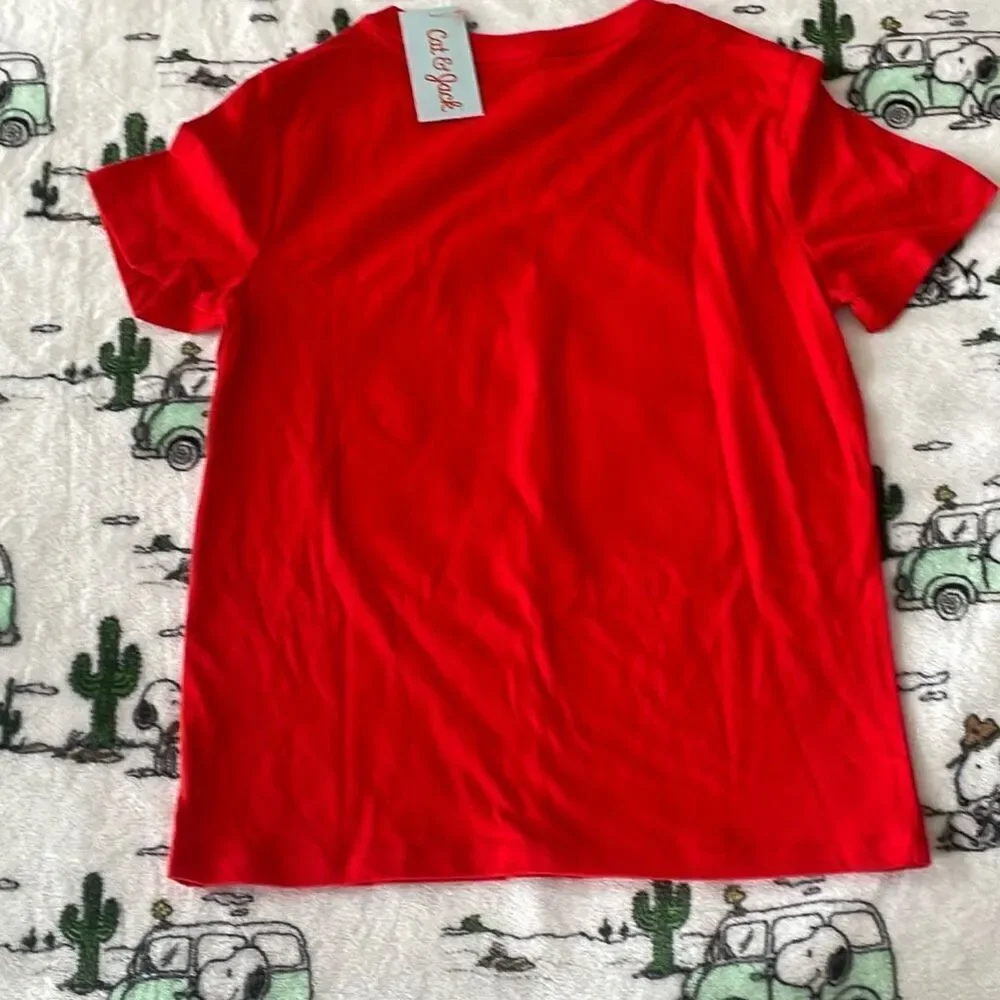 Cat & jack red unisex kids you’re totally jawbone red t shirt size medium 8